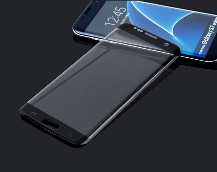 Защитное стекло 3D на Samsung G930, Galaxy S7 edge, закруглённое