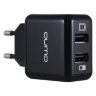 Сетевое зарядное устройство Qumo + кабель iPhone 5,iPad 2USB 2.4A