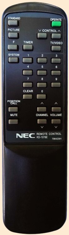 Пульт NEC RD-1077E,NEC RD-1078E (TV)