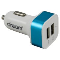 Автомобильное зарядное устройство Dream 2USB 2A (голубой)