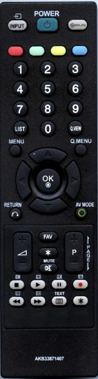 Пульт LG AKB33871407,AKB33871413 (TV)