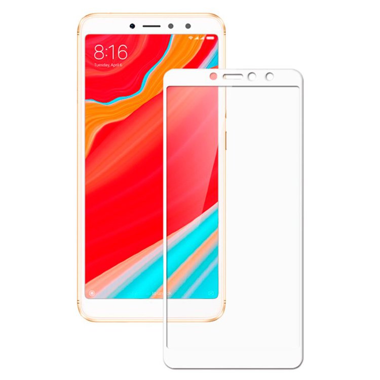 Защитное стекло premium glass 2.5D для Xiaomi  Redmi note 5 pro (белый) 