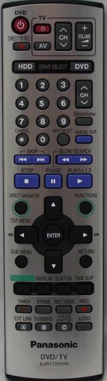 Пульт Panasonic EUR7721KH0 оригинал
