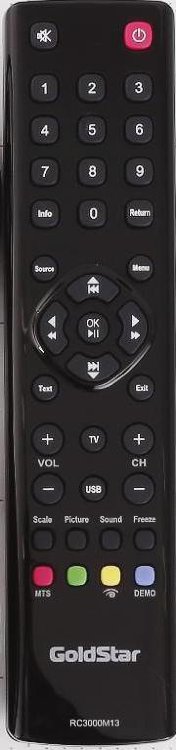 Пульт RC3000M13 Goldstar, Thomson, Mystery, TCL (TV)