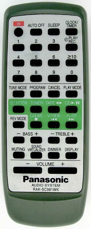 Пульт Panasonic RAK-SC981WK оригинал