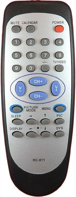 Пульт Shivaki, Trony RC-811 (TV)