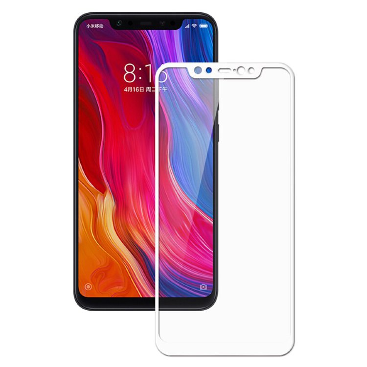 Защитное стекло premium glass 2.5D для Xiaomi  Redmi Mi 8 (белый)
