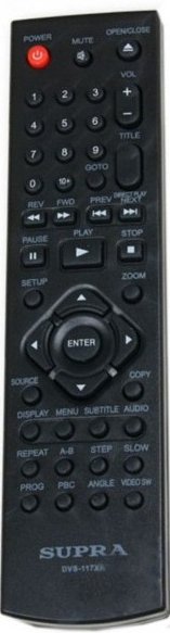 Пульт Supra DVS-217XK (DVD)