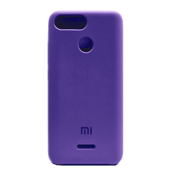 Силиконовый чехол для телефона Xiaomi Redmi 6 голубой