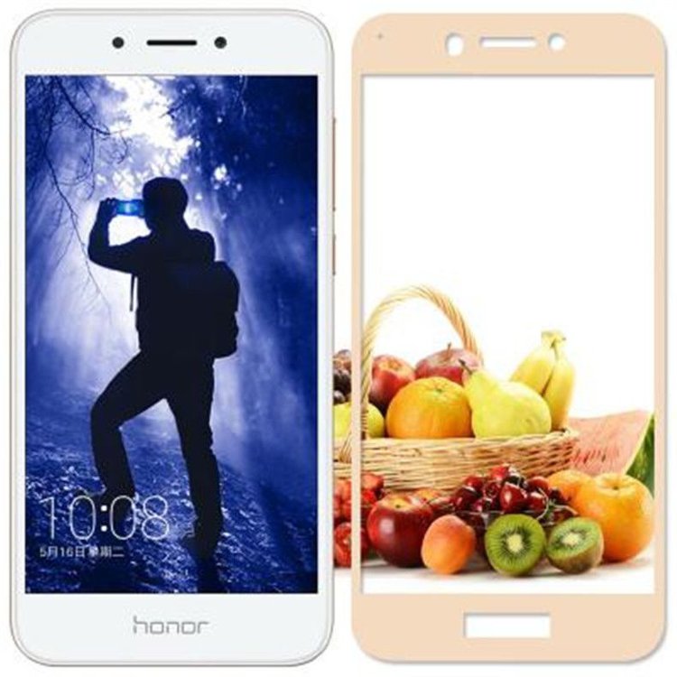 Защитное стекло Premium Glass 3d для Huawei honor 6a золотое