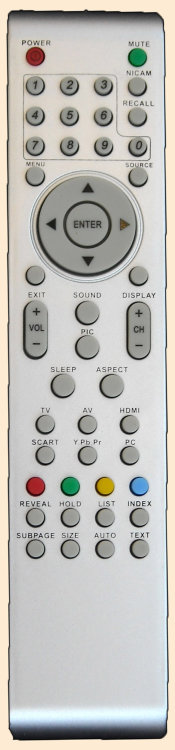 Пульт Mystery KT6949,Supra STV-LC3202W,Akira LCT-32MT02ST LCD (TC1860F1) (TV)