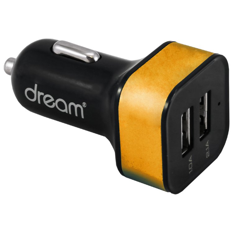 Автомобильное зарядное устройство Dream 2USB 2A (золотой)