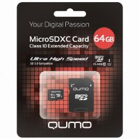 Карта памяти Qumo 64GB microSDXC 3.0 UHS-1