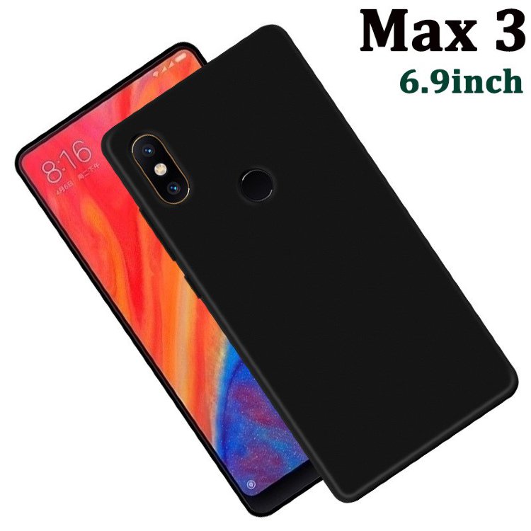Силиконовый чехол для телефона Xiaomi Mi Max 3 черный