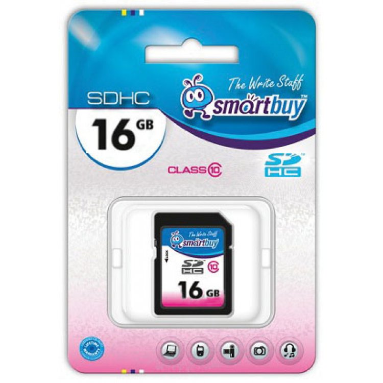 Карта памяти Smartbuy 16GB SDHC