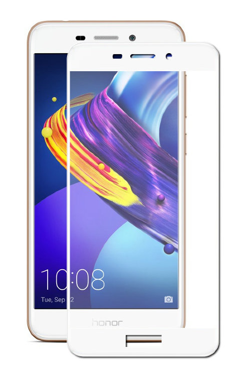Защитное стекло Premium Glass 2.5d для Huawei honor 6x белое