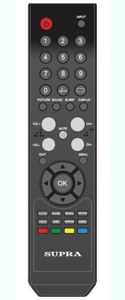 Пульт SUPRA RC4b (STV-LC1515W и STV-LC1625WL) (LCDTV)