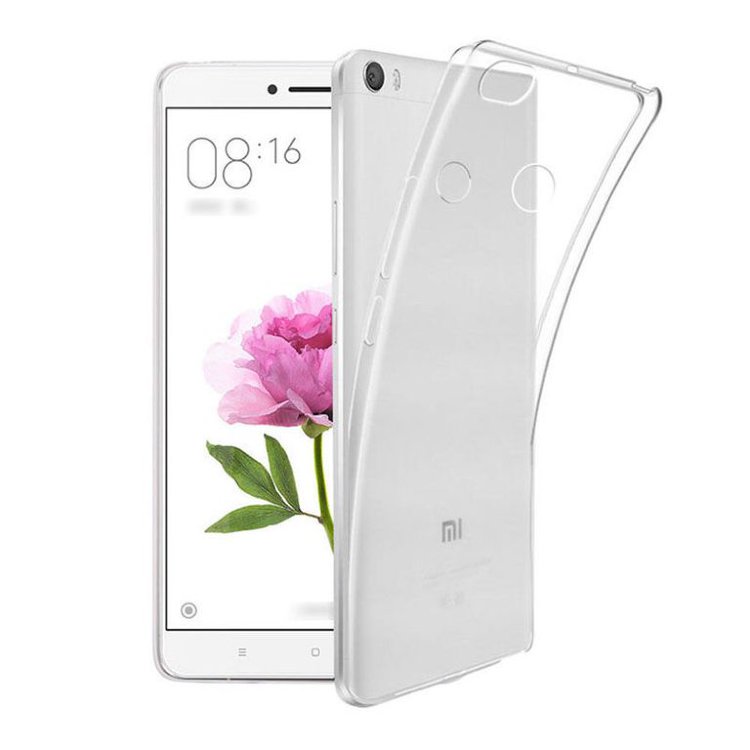 Силиконовый чехол для телефона Xiaomi Mi Max прозрачный