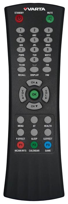 Пульт Thomson R166E,R166D, Erisson R166E, Varta V-CRT211US (TV)