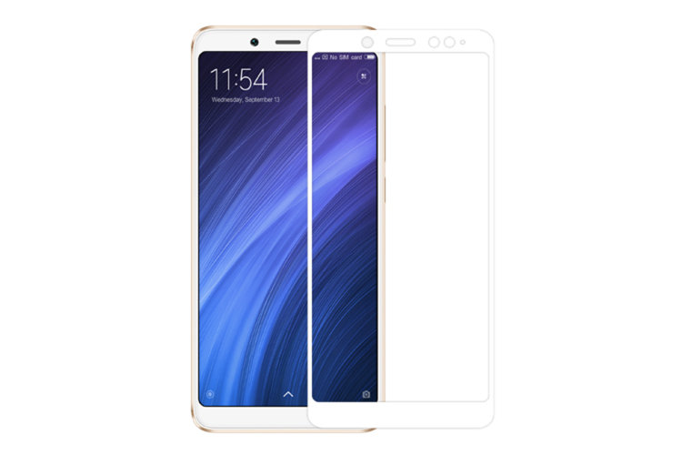 Защитное стекло premium glass 3D (тонкое) для Xiaomi  Redmi note 5 (белый)