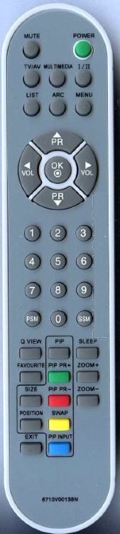 Пульт LG 6710V00138N (TV)